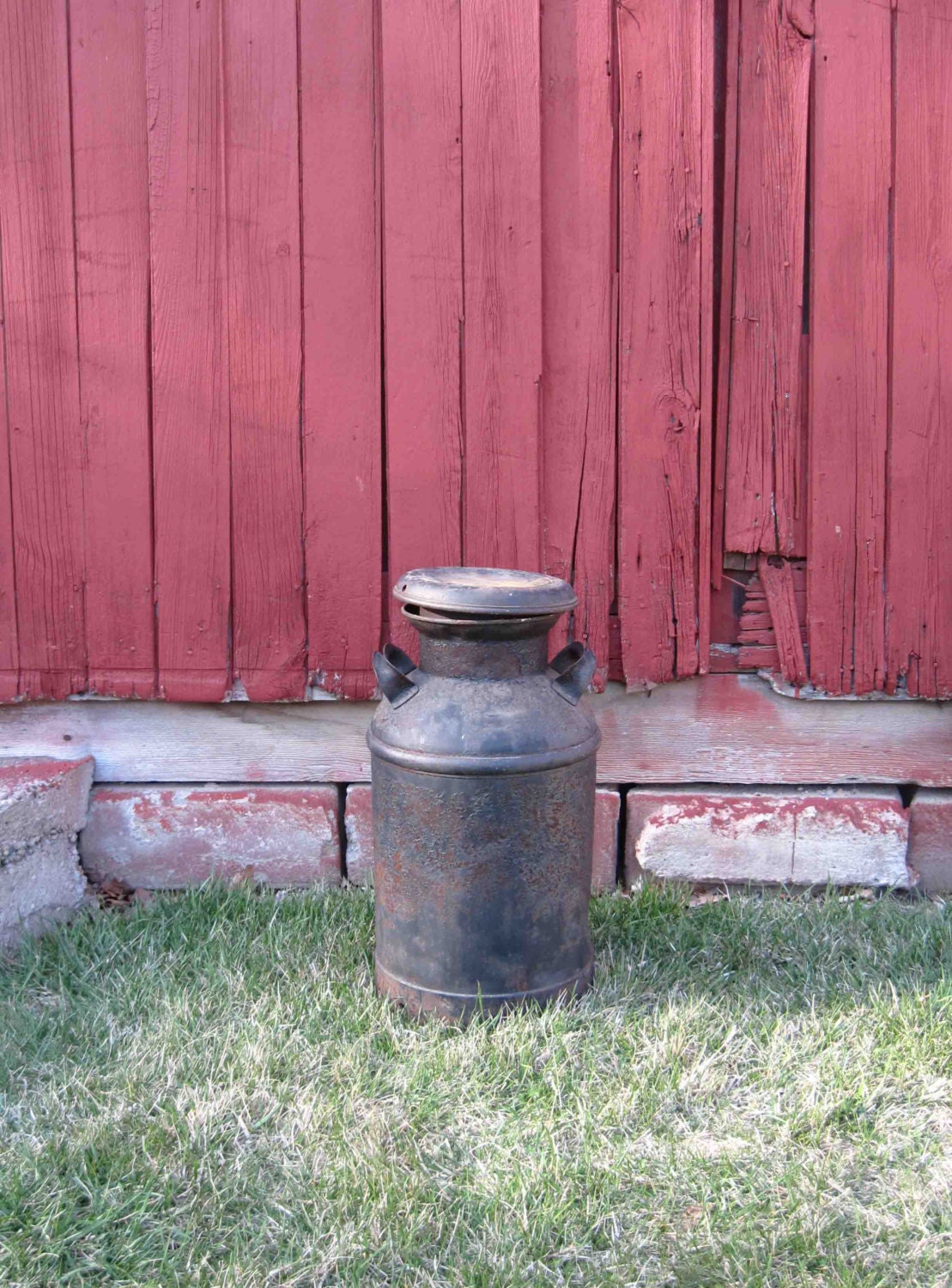 Antique Metal Milk Can From 1950 SGalvanized Steel Milk   Il Fullxfull.955410652 3ese 