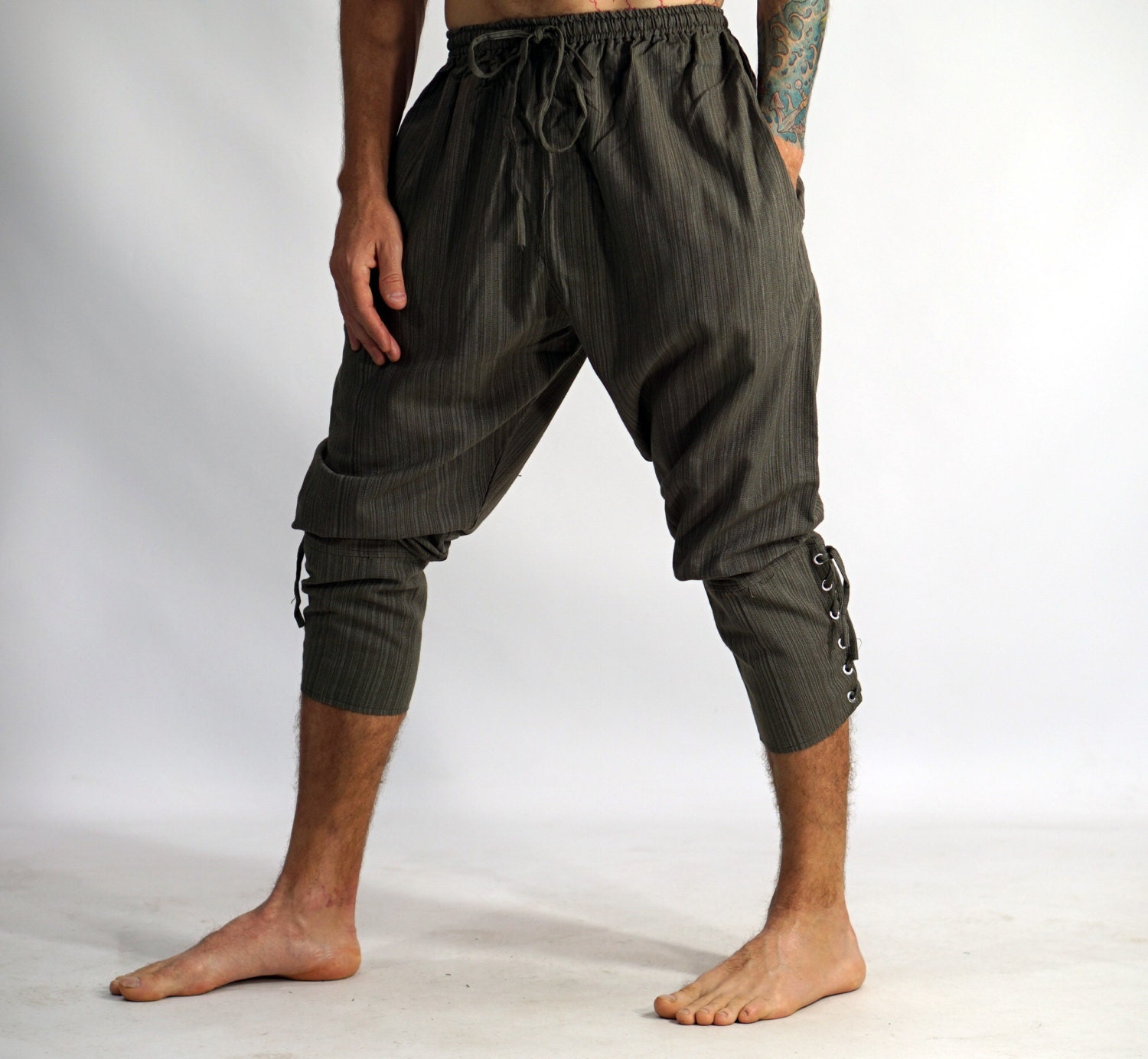 ANKLE CUFF PANTS Zootzu Pirate Pants Renaissance by zootzugarb