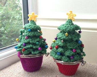 Christmas Tree Coin Purse Crochet Pattern
