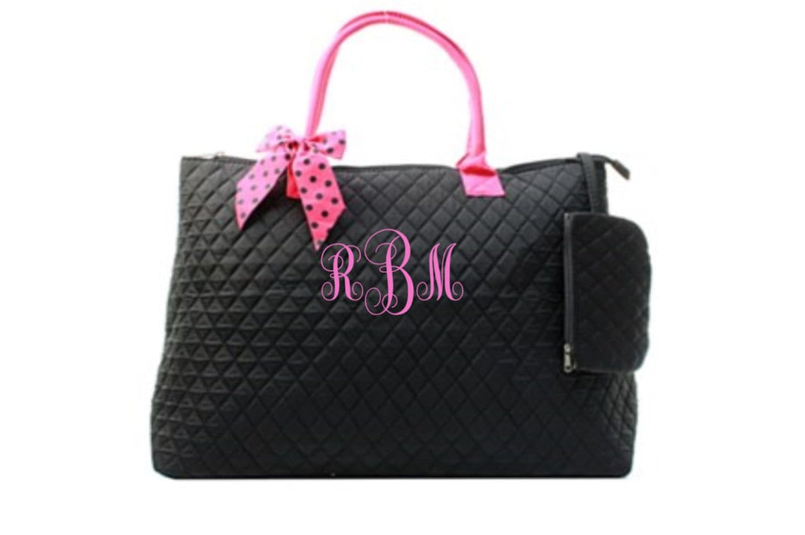 Personalized Ladies Overnight Bag Weekender Bag Tote Bag