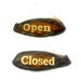 Wood Carving Sign Open Closed Rustic Reclaimed