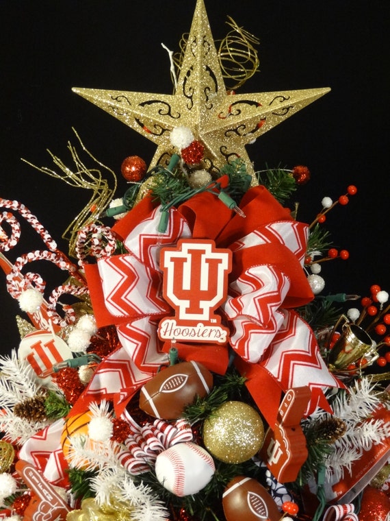 Indiana University Small Lighted Christmas TreeIndiana