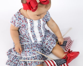 Baby Headband, Red Big Bow Headband, Christmas Headband, Red Baby Headband, Unique Baby Headband, Newborn Headband, Big Bow Headband, 981