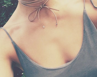 Nude Wrap Choker Necklace