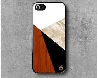 iPhone 5 / 5S / SE case Triangles Geometrical Wood