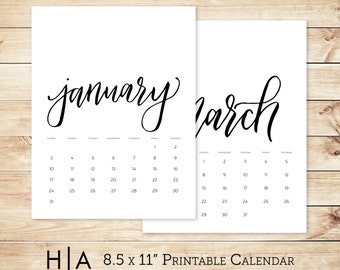 Items similar to Printable Calendar 2016, Inspirational quotes ...