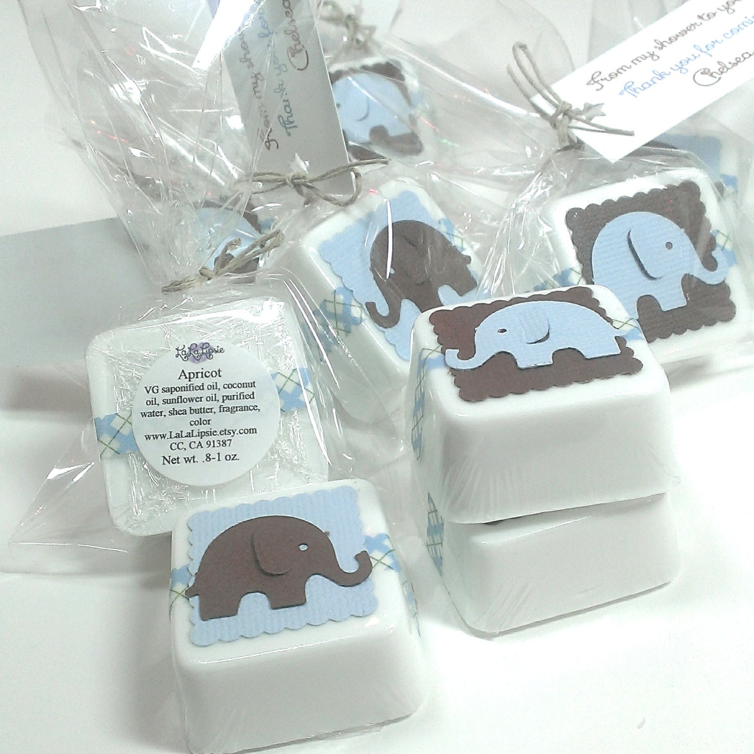 24 Baby shower favors elephant theme baby shower decor baby