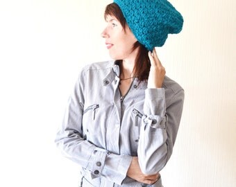 Slouchy beanie Slouchy hat Crochet hat Gift ideas for her Chunky beanie Wool hat Boho hat Knit hat Womens hat Winter hat Gift for women