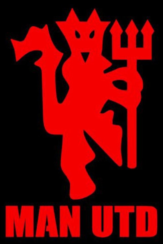  Manchester United Devil Logo by mycraftdecals on Etsy