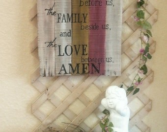 Christian Signs - Bless the Food Sign - Bless the Food Before Us - Bless the Food Before Us Sign - Birthday Gift - Housewarming Gift