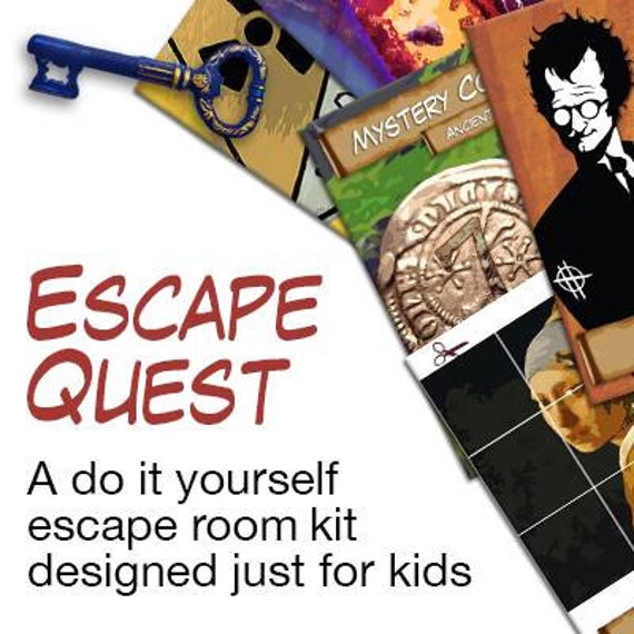 Kids escape room party kit