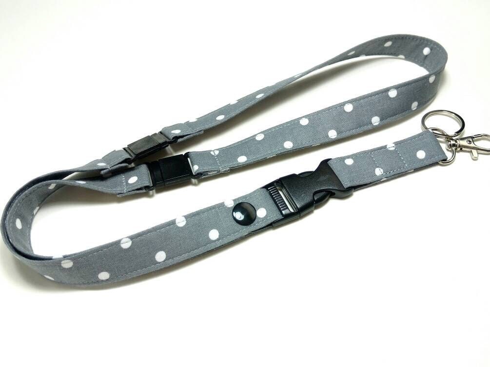 Double Safety Breakaway Detachable Fabric Lanyard ID Badge