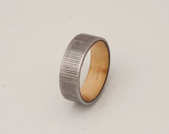damascus steel wood ring damascus steel wedding band tell wood ring