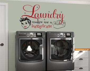 Laundry Room Decal Laundry Vinyl Decal Laundry Room Decor