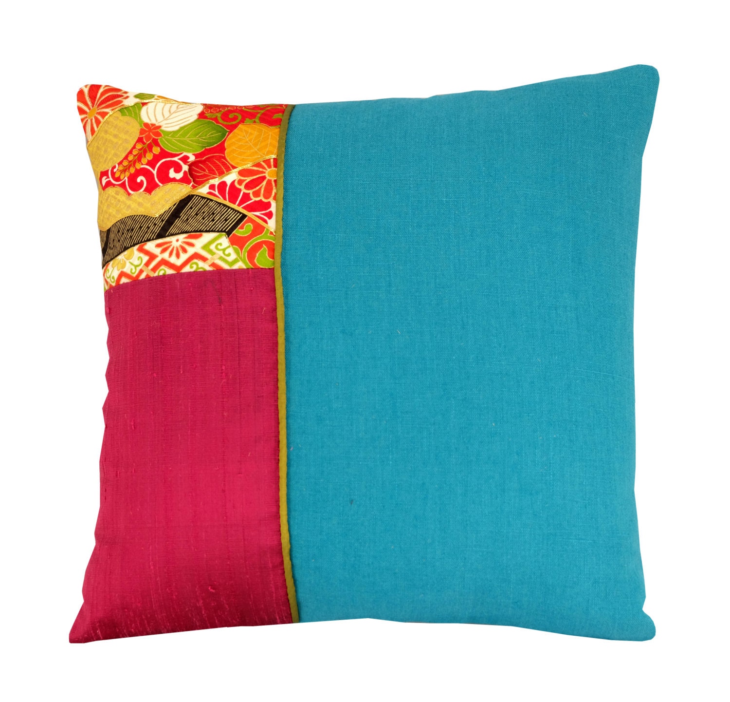 Colourful Oriental Pillow Cover 16x16 Oriental by Diversecushions