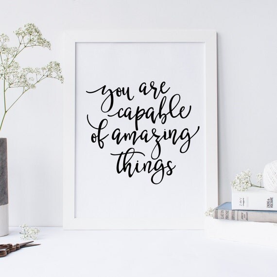 Inspirational Desk Accessories you are capable of amazing things quote inspirational quote Inspirational Desk Accessories you are capable of amazing things quote inspirational quote