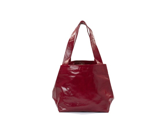 red leather bag red leather tote bag oversized leather
