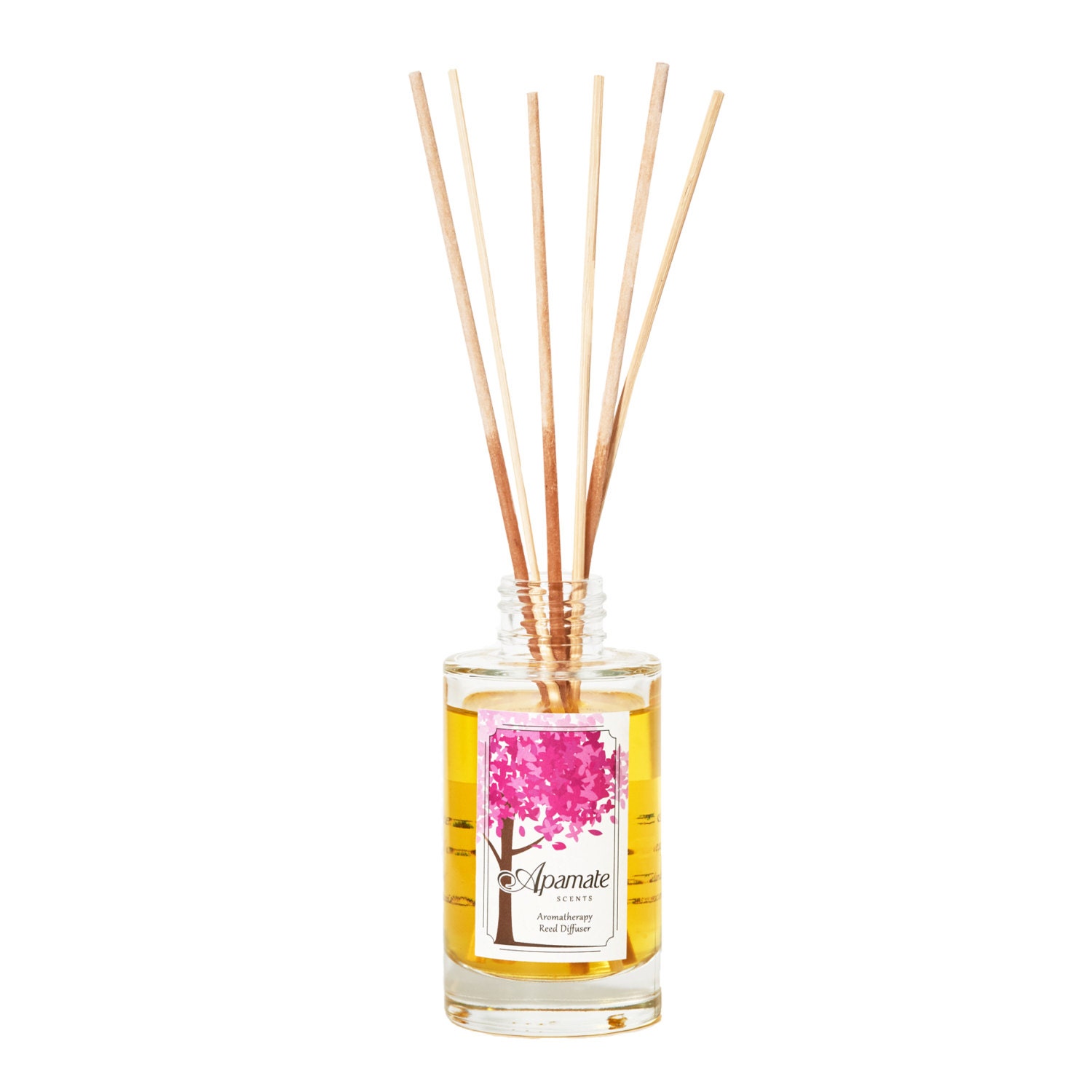 Natural aromatherapy reed diffuser with Sweet Orange