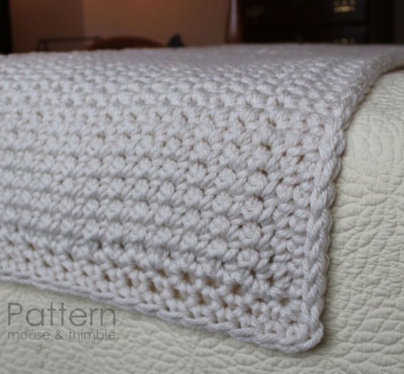 Super Bulky Bed Runner Full/Queen/King Beginner Crochet