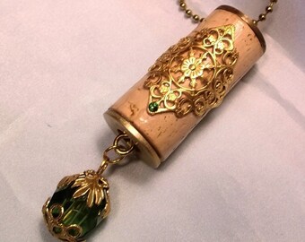 Wine Cork Pendants, Upcycled Wine Cork Jewelry, Embellished Wine Cork Pendants, Jewelry, Necklaces, Pendants, OOAK, Hand Made, Artisan Made