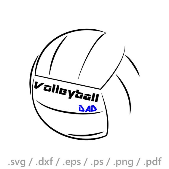 Download Volleyball DAD Monogram for cricut Sure cuts a lot by ArtsCorner