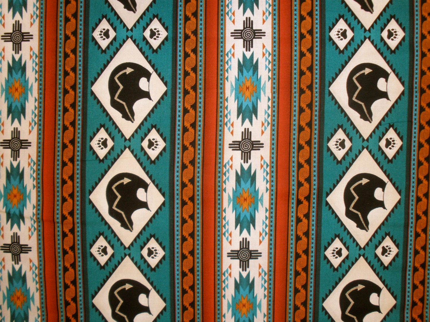 Tucson Turquoise Quilting Fabric by NobHillFabrics on Etsy