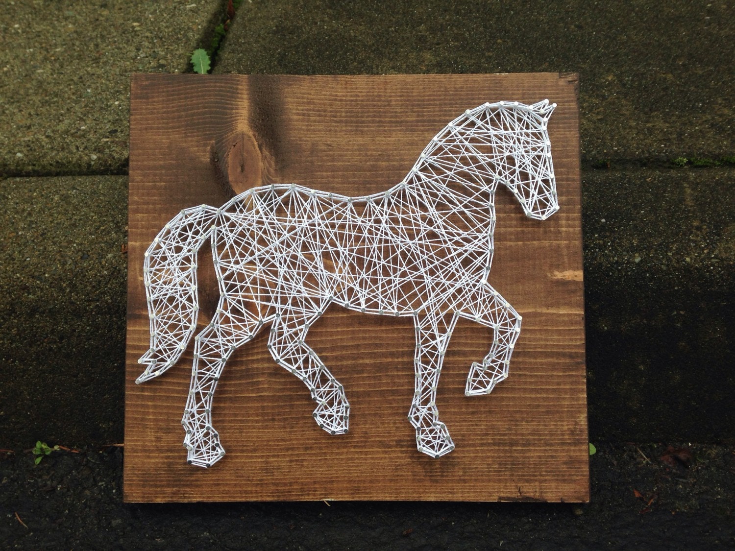 Easy Horse String Art Template - wide 6