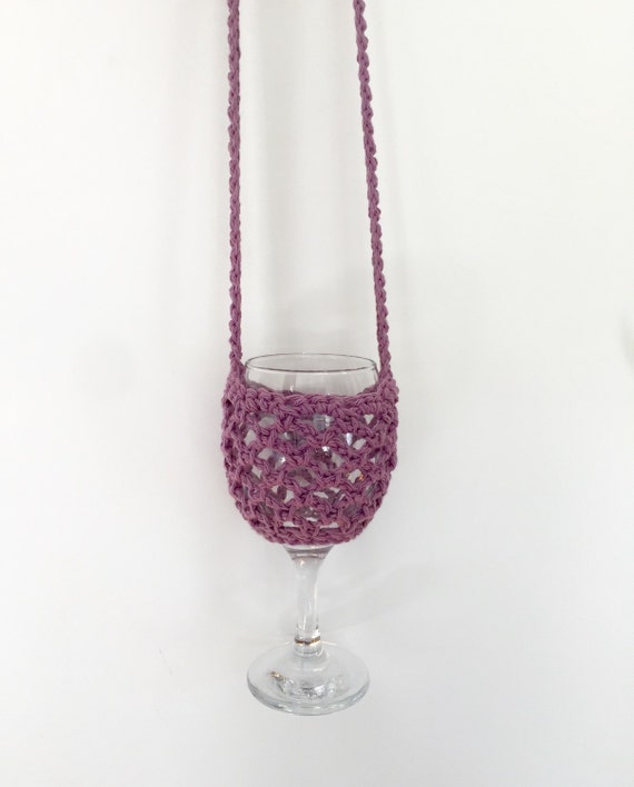 wine glass holder // crochet