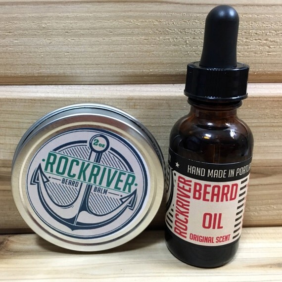 Beard Oil and Beard Balm kit Rockriver by RockriverHairSupply