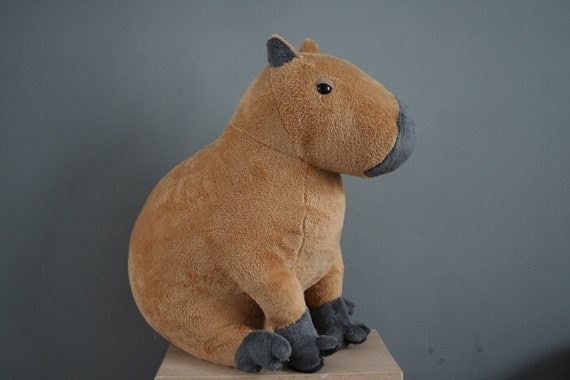 large stuffed capybara