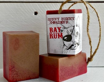 Organic Bay Rum Soap-On-A-Rope, Manly Soap, Homemade Soap Men Love, Handmade Bay Rum Soap, Gifts For Dad, Gifts For Husband, Vegan Mens Soap