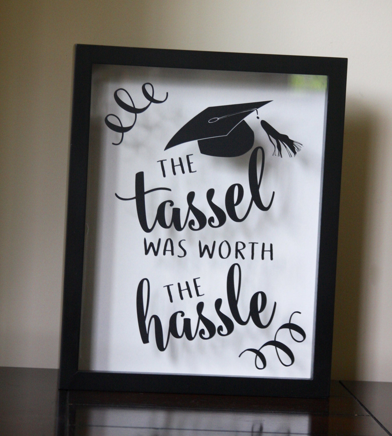 Graduation Card Holder Class Of 2017 The Tassel Was Worth