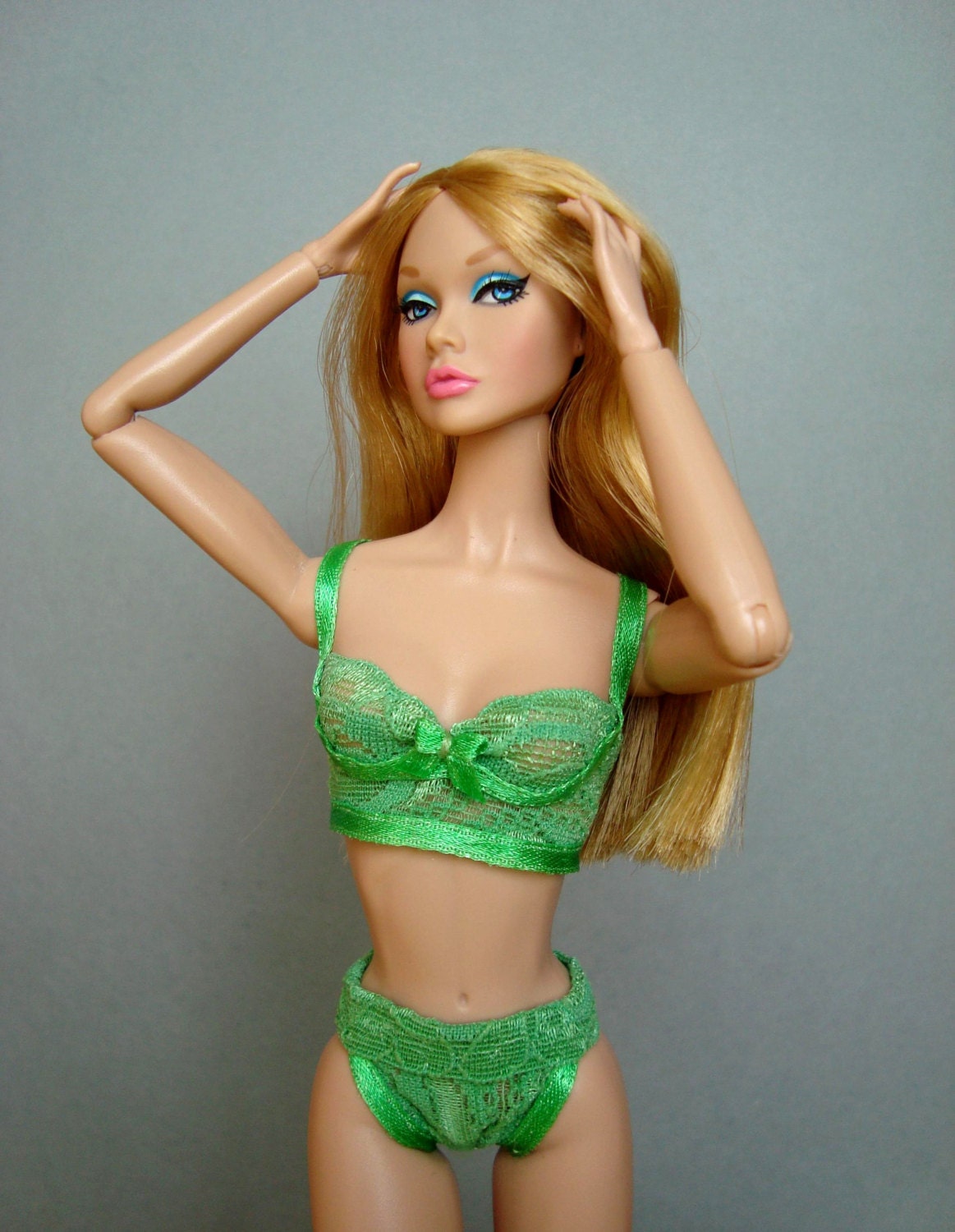 Fashion Royalty Barbie Lingerie Green By Fashionbysabine On Etsy