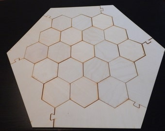 Settlers of Catan Board - Laser Cut 1/8" Birch Plywood - Awesome Gamer Gift!