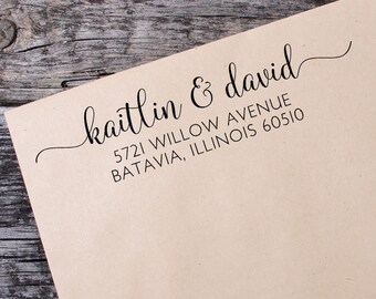 Custom Address Stamp - Self Ink Return Address Stamp - Personalized Address Stamp - Self Inking Address Stamp - Bridal Shower Gift - 105