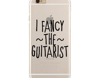 I Fancy The Guitarist - Dibs On The Guitarist - Slim & Transparent case for iPhone - by HeartOnMyFingers - SLIMCASE-068