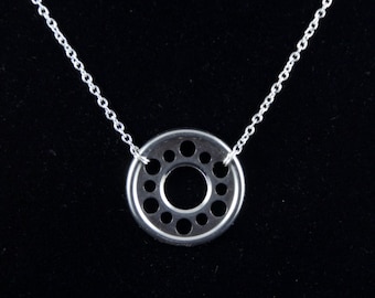 Hard drive disc necklace - computer geek gift - computer geek jewelry - software engineer jewelry - programmer jewelry - software programmer