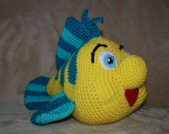 Amigurumi Flounder / Crocheted fish