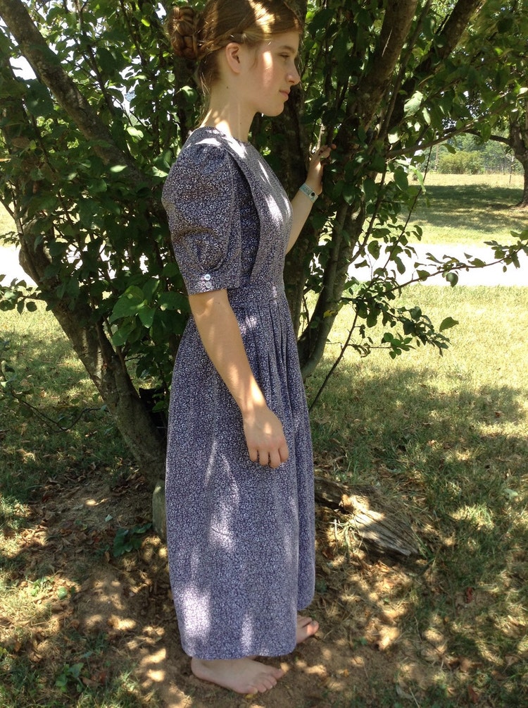 Modest Mennonite Cape Dress Custom Fabric by TheCottageCraftRoom