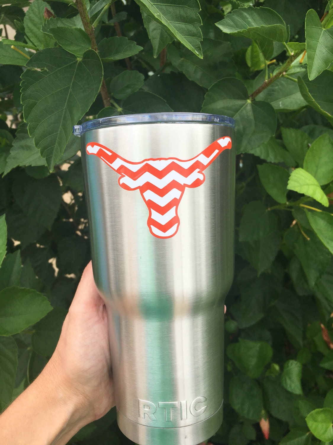 Texas longhorn yeti wine glass cellphone mug laptop or