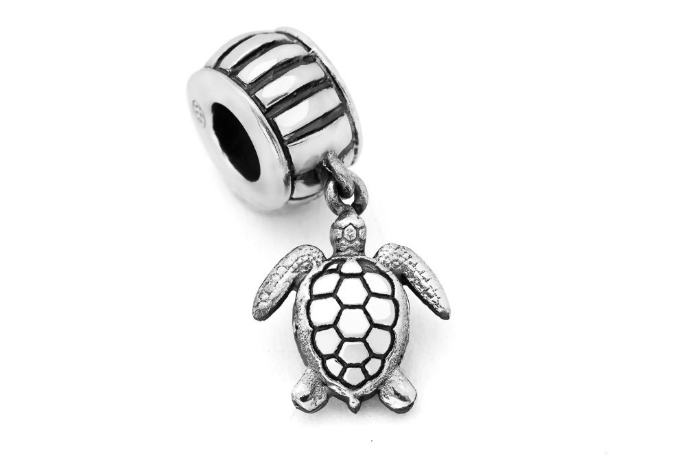 silver sea turtle charm 029 fits pandora charm bracelets silver sea turtle charm 029 fits pandora charm bracelets