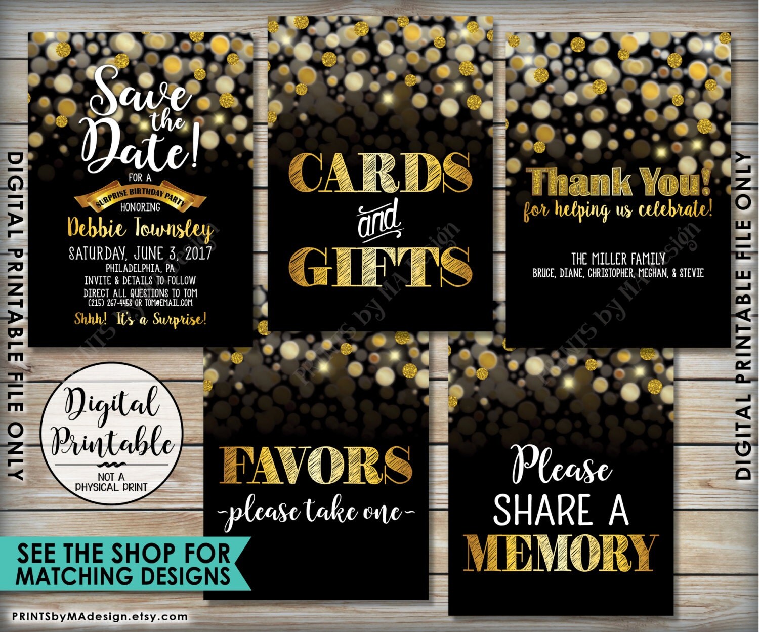 30th surprise party invitations birthday party invitation black u0026 gold birthday invite 30th 40th 30th surprise party invitations birthday party invitation black u0026 gold birthday invite 30th 40th