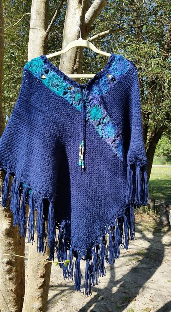 Diosa Del Mar Crochet Poncho By Twineandswirl On Etsy