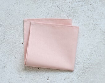 Pale Peach Blush Pocket Square