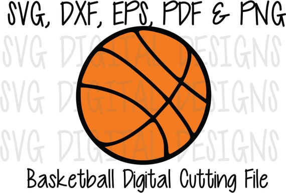 Download Items similar to SVG Basketball Cut File Electronic Die ...
