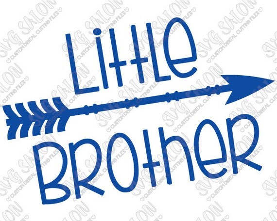 Download SVG Little Brother Arrow Iron On Vinyl Decal Cutting by ...