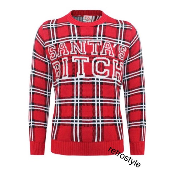 plaid ugly christmas sweaters