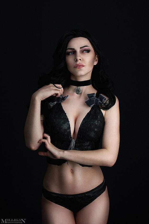 Yennefer Sexy Lace Lingerie From Witcher Wild Hunt Cosplay