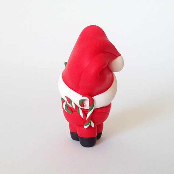 Santa Claus Figurine Polymer Clay Santa Santa Claus Totem