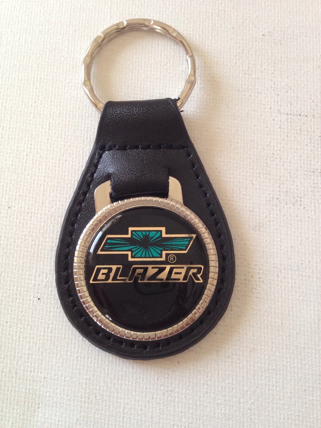 Chevy Blazer Keychain Genuine Leather Chevrolet Key Chain